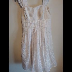 White junior formal dress